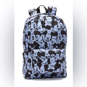 Disney Store Blue All-over Mickey Mouse Patterned Print Backpack Adult Kids